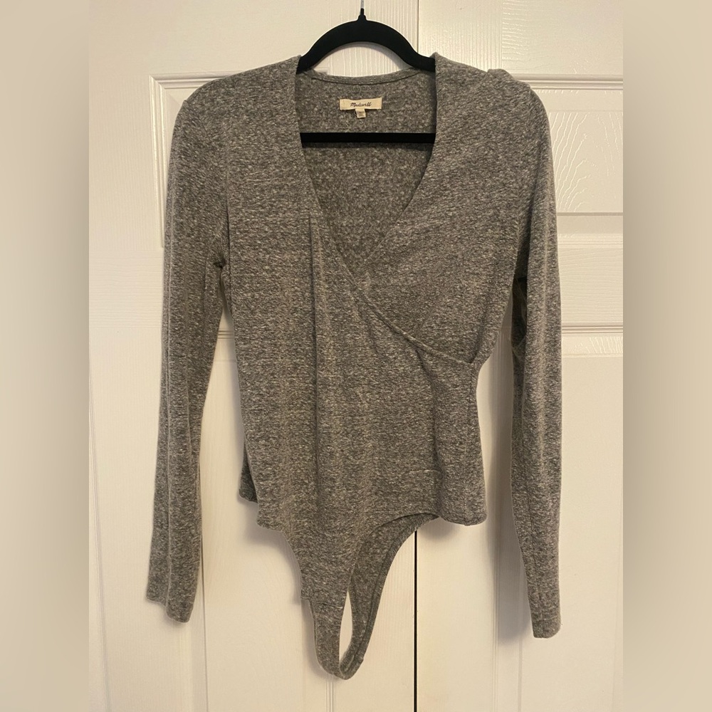Madewell Wrap Full-Coverage Bodysuit Size Large